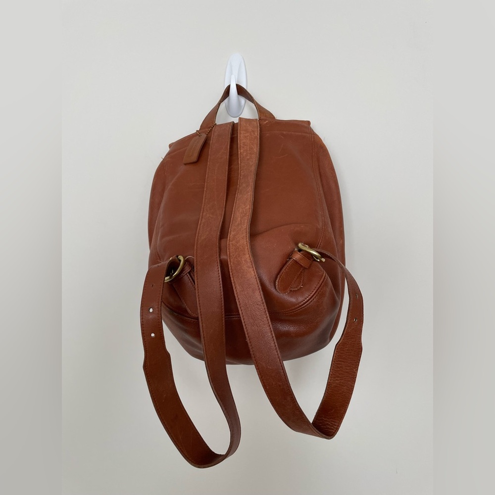 Vintage Coach Brown Leather Back Sac Bag No. C5H-4134 - Picture 4 of 8